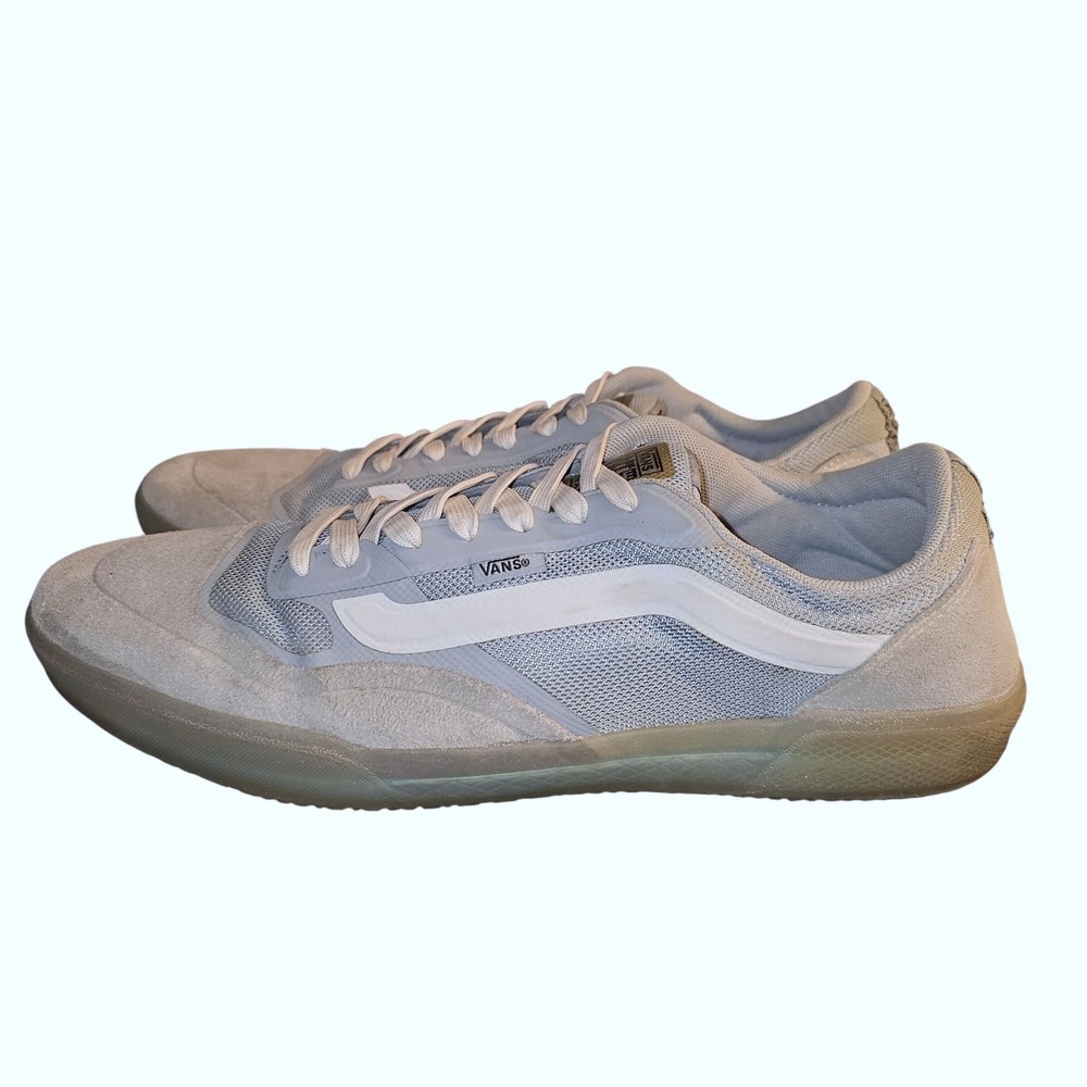 Vans AVE Pro Mens Skate Shoes Size 13 Light Blue Suede Mesh Low Top Casual - Picture 7 of 15